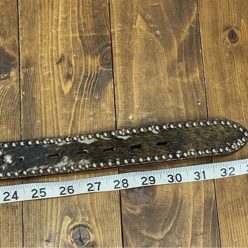 Ranger Belt Company size 28 calf hair studded belt